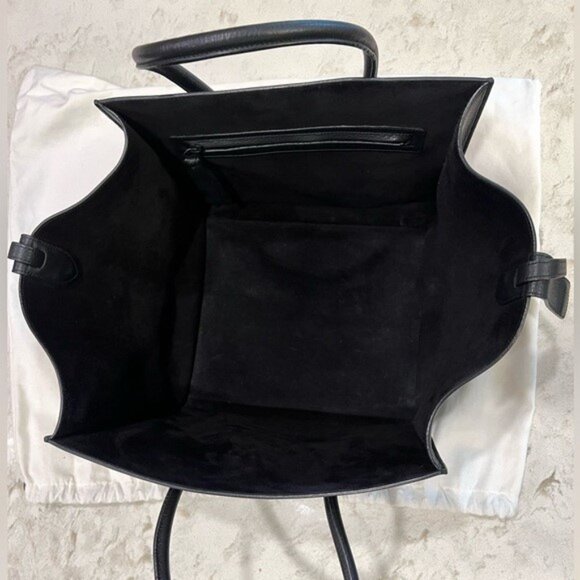 Celine Black Baby Grained Calfskin Medium Phantom Luggage Tote Bag - Pristine Co - Picture 5 of 16